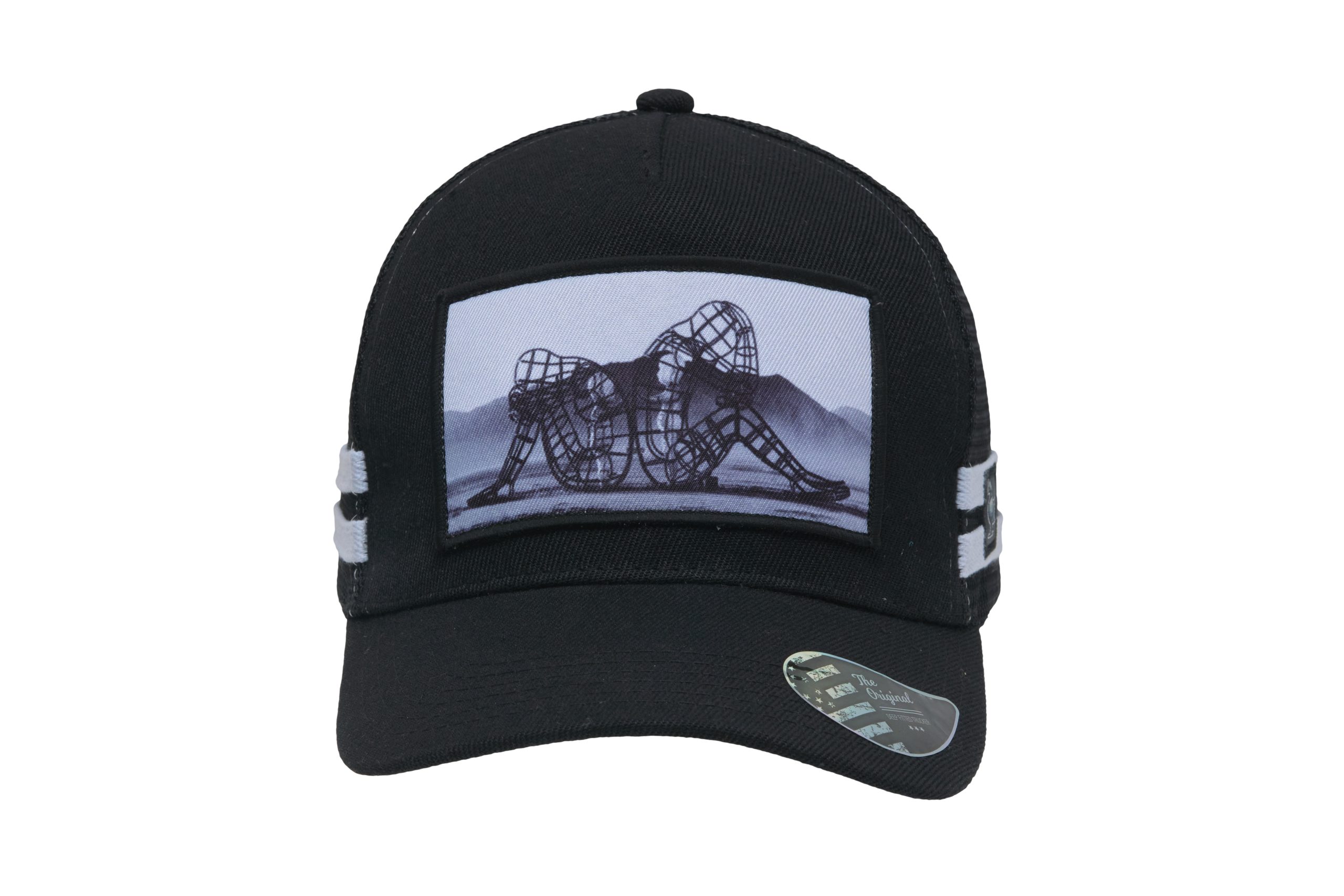 3995-black-front 3995 – Trucker Basecap – Bild 1