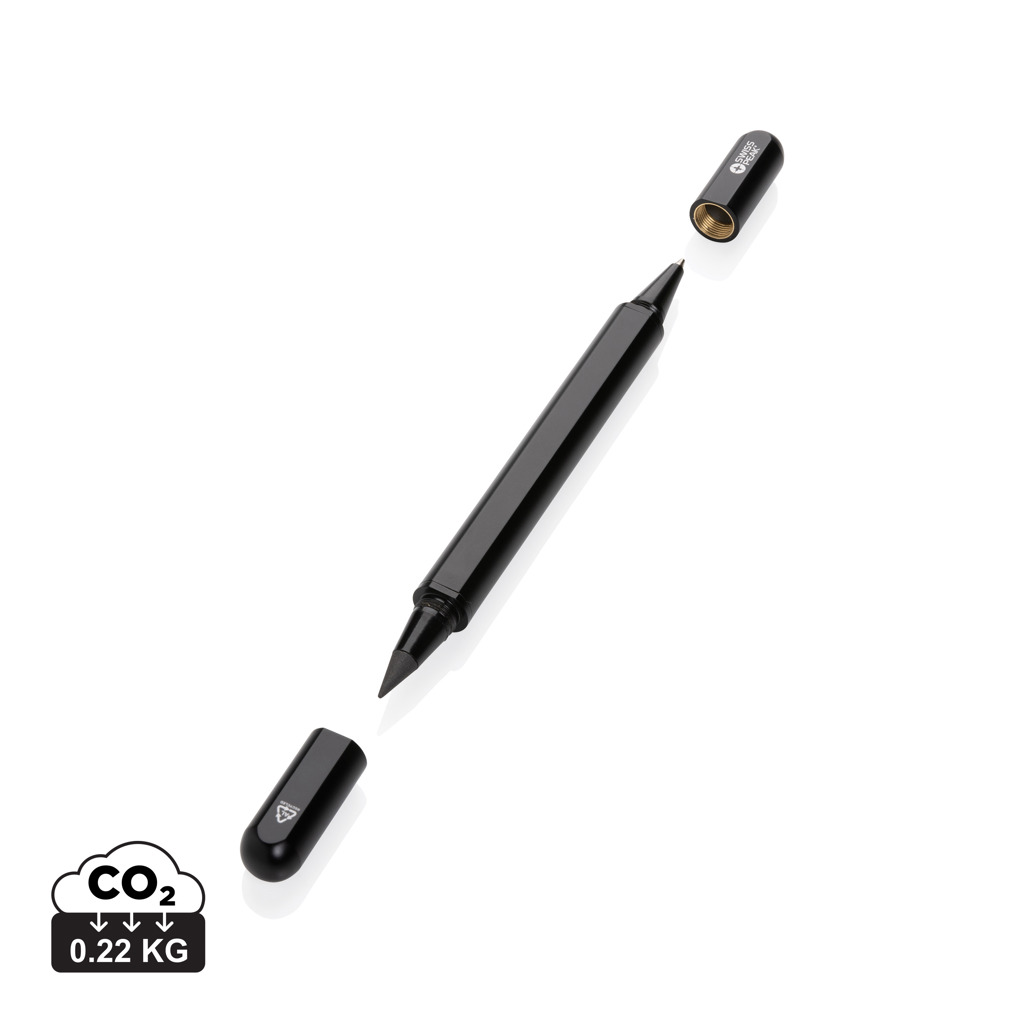 P611.251__S_0__30fc43dc31a44bb1aa961b31558673b0.jpg Swiss Peak Storm Dual-Tip-Pen aus RCS recyceltem Aluminum – Bild 1